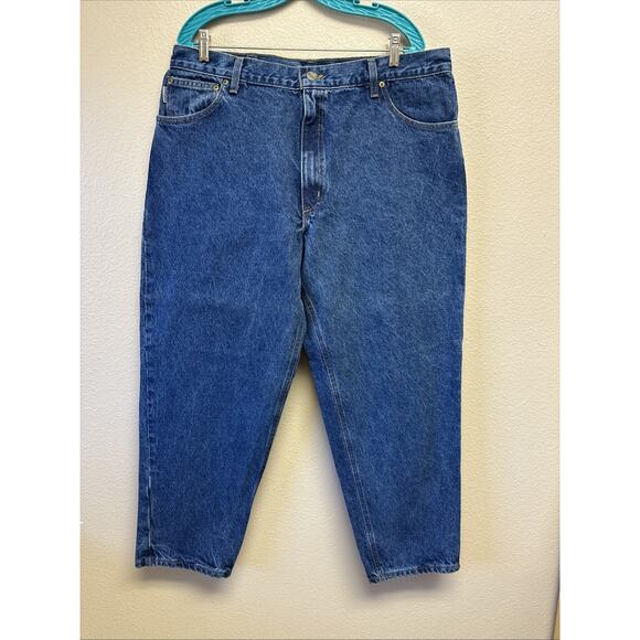 NWT Carhartt Jeans Mens 40x30 Blue Relaxed Fit Workwear Durable Ranch Farm - Picture 1 of 5